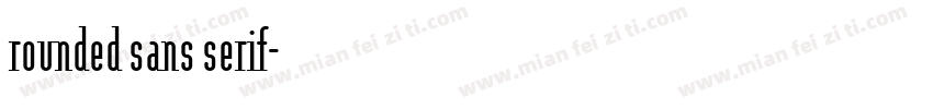 rounded sans serif字体转换